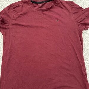 Calvin Klein Men's Burgundy Tee